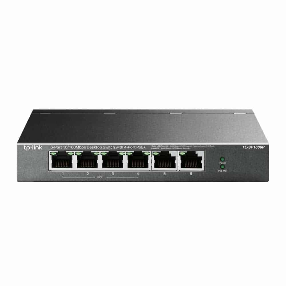 (image for) TPLINK 6-Port Desktop Switch with 4-Port PoE+